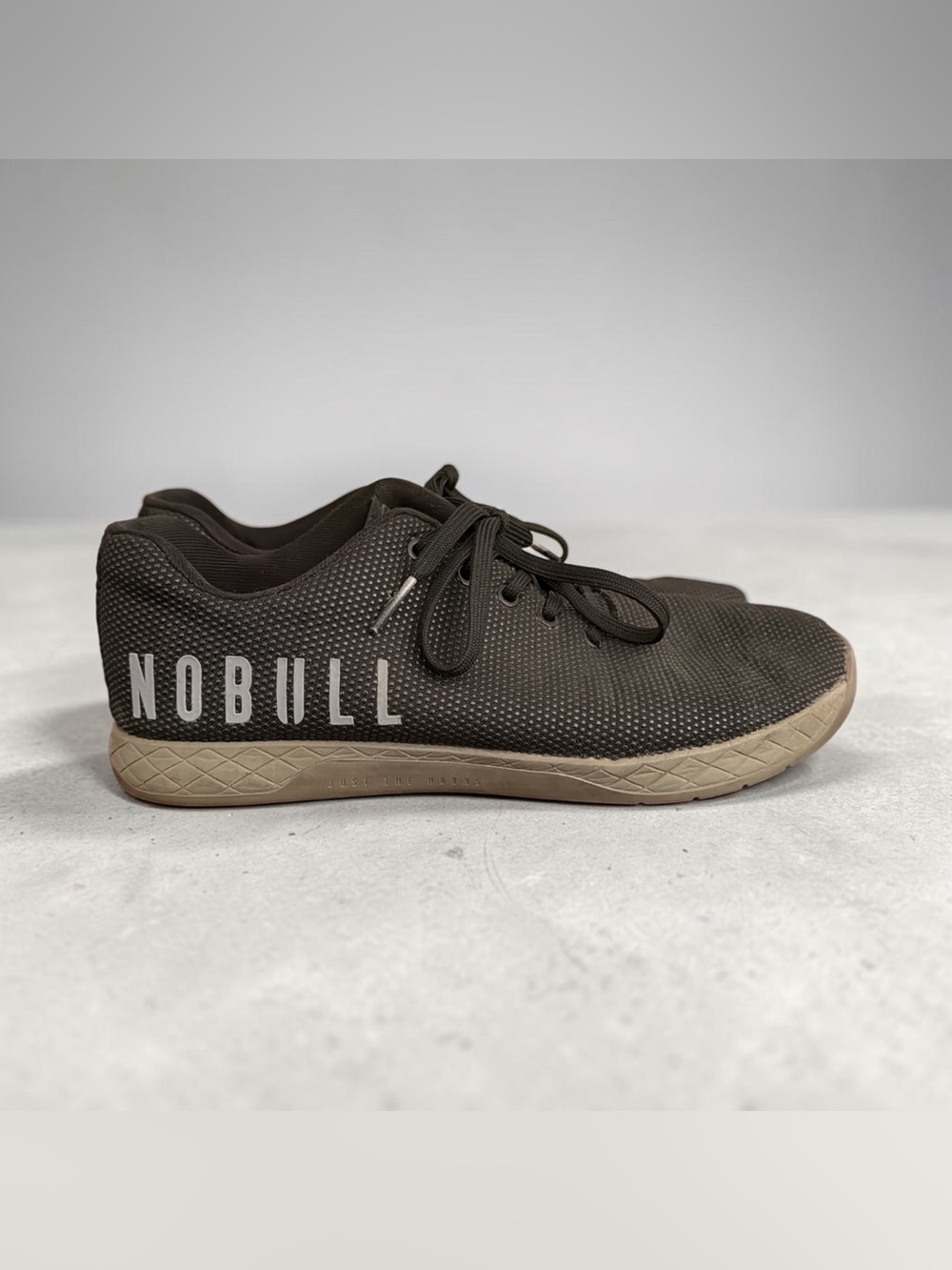 NOBULL Superfabric Trainer Training Shoe Unisex Size US M 11 W 13 Black Gum Sole